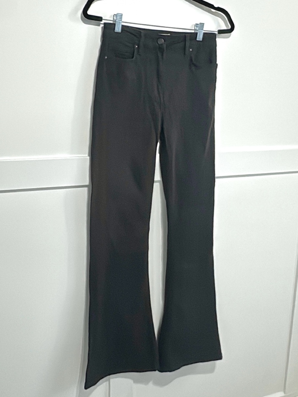 Reiss Black Flared Wide Leg Jeans 27